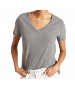 Old Navy Womens XL Slate Gray Slub Short Sleeve Shirt EveryWear Printed ... - £10.97 GBP