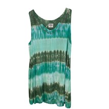 Sunshine Raised Woman’s Dress Cover Up Size Large / X Large Tie Dyed Gre... - $356.03 MXN