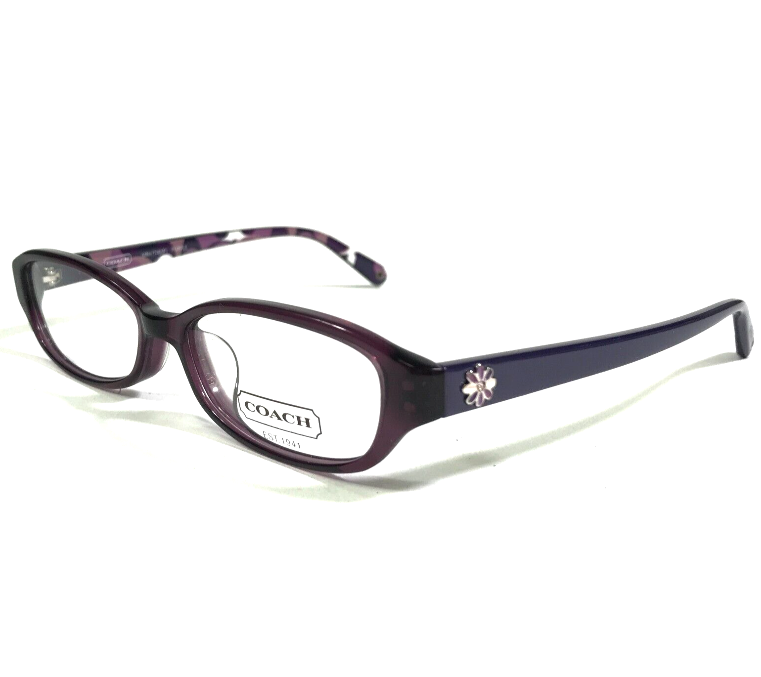 Coach Eyeglasses Frames MIMI 746AF PURPLE Rectangular Full Rim Floral 51... - $70.61