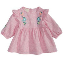 First Impressions Baby Girls Striped Floral-Embroidered Top, Size 18 Months - $9.90