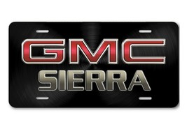 GMC Sierra auto vehicle aluminum license plate car truck SUV black swirl tag  - $16.58