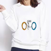 Funny Portal Women&#39;s White Sweatshirt - $30.99