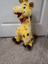 Giraffe Plush Bowtie Brooklyn Doll Stuffed Animal Toy - £7.82 GBP
