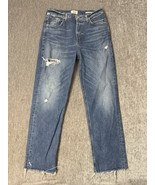 Citizens of Humanity Jeans Womens 26 Blue Mid Rise Distressed Fringe Dap... - $29.69