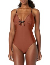 CARVE Designs Women&#39;s Antigua Reversible Onepiece, Black/Cinnamon Shimmer, Small - £26.03 GBP