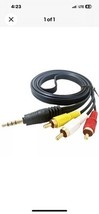 3ft 3 RCA Male to 3.5mm Male Cable Adapter Audio Video Cord AV AUX - €3,56 EUR