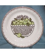 Vintage Royal China Jeannette-Deep Dish APPLE Pie Plate/ Baker w/ Recipe... - £9.37 GBP