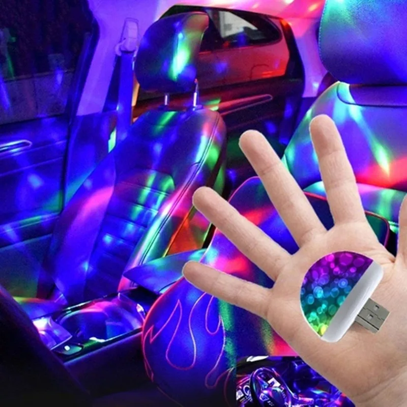 2023 NEW Multi Color USB LED Car Interior Lighting Kit Atmosphere Light Neon - £8.43 GBP+
