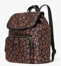 Kate Spade Sam Leopard Nylon Medium Backpack K4463 Cheetah NWT Leopardo $198 - £118.68 GBP