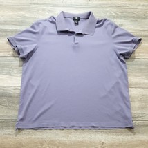 Calvin Klein Men 2XL Short Sleeve Polo Shirt Cotton Purple Active Golf C... - £12.49 GBP