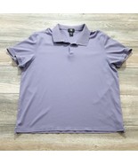 Calvin Klein Men 2XL Short Sleeve Polo Shirt Cotton Purple Active Golf C... - £12.48 GBP