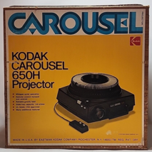 Kodak Carousel 650H Slide Projector + Remote, Tray & Original Box Complete Works - $148.49