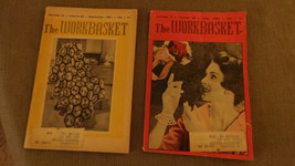Lot of 2 Workbasket Magazines Sep 1961 &amp; Jun 1964 Needlework; Crochet; Knit; Tat - £5.50 GBP