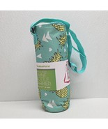Wine Carrier Bag Insulated Single Bottle Carrying Tote Blue Yellow Pinea... - $272.23 MXN
