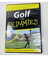 Golf for Dummies DVD with Gary McCord CBS Golf Commentator Tall Case - £5.30 GBP