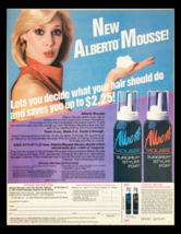 1984 Alberto Mousse European Styling Foam Circular Coupon Advertisement - £14.90 GBP