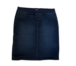 NYDJ Not Your Daughters Jeans Lift &amp; Tuck Denim Jean Skirt Sz 14 Made In... - $433.64 MXN