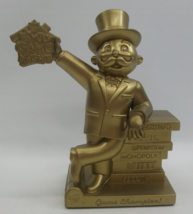 Family Game Night Trophy Mr Monopoly Loose 2009 Hasbro Plastic 6&quot; x 3.5&quot; - £14.87 GBP