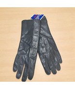 Fownes Textured Leather Dress Gloves Small Women&#39;s Gray Vintage 90s Thin... - $383.44 MXN