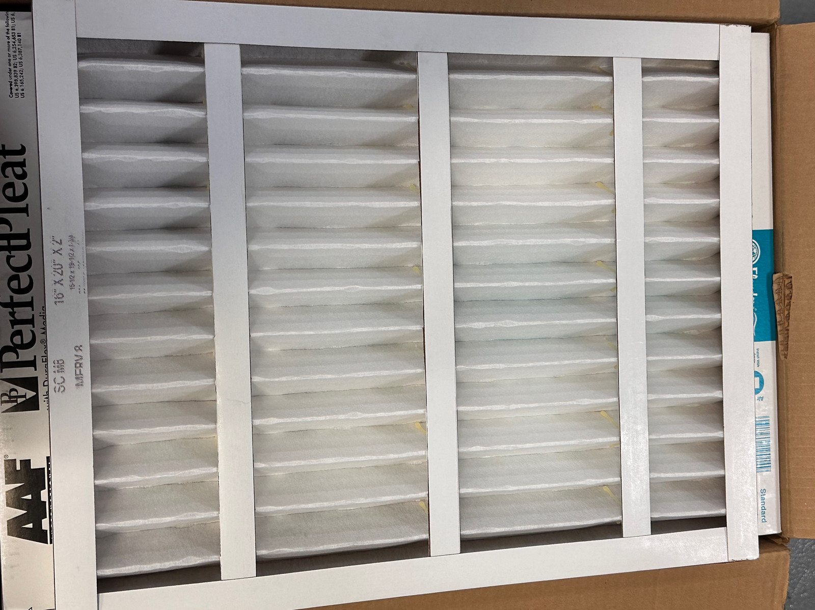 AAF 16X20X2 PerfectPleat® SC M8 Air Filter 16&quot;x20&quot;x2&quot;  - $8.50