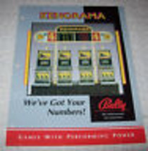 Kenorama Flyer Original Slot Machine 8.5&quot; x 11&quot; Promo Art Sheet Vintage - £19.80 GBP