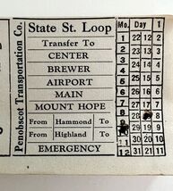 Railway Transfer Tickets Maine Penobscot Transportation State Street Loo... - €21,48 EUR