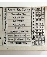 Railway Transfer Tickets Maine Penobscot Transportation State Street Loo... - €21,44 EUR