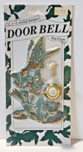 Solid Brass Door Bell Button Cover Hummingbird Drinking Nectar 3 1/2&quot; x 6&quot; - $28.01