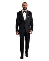 Ike Behar Black Velvet Peak Lapel Tuxedo Jacket Only Slim Fit - $224.10