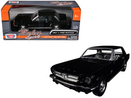 1964 1/2 Ford Mustang Black 1/24 Diecast Model Car by Motormax - £32.89 GBP