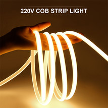 220V High Voltage Cob Outdoor Waterproof Decorative Led Light Strip - £58.25 GBP+