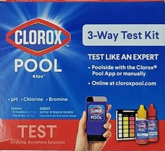 Clorox Pool and Spa 3 Way Test Kit Water Test for pH Chlorine Bromine - £12.61 GBP