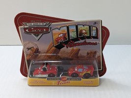 Pixar World of Cars HUDSON HORNET &amp; Lightning McQueen Team Mini Adventur... - £17.03 GBP