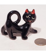 Vintage Redware Black Cat SINGLE Salt or Pepper Shaker Japan - £7.06 GBP