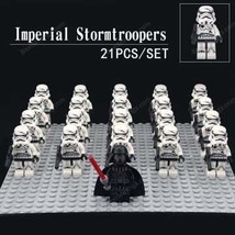 21Pcs Star Wars Darth Vader Leader Imperial Stormtroopers Mini Figure Block New  - £54.04 GBP