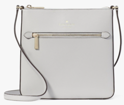 Kate Spade Sadie North South Crossbody Platinum Gray Leather K7379 NWT $299 - £69.98 GBP