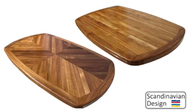 High Gloss Varnished Teak Table Top 17.7x23.6/19.7x27.5/ 24x37&quot; Marine Yacht RV  - £560.48 GBP+