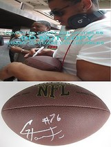GREG HARDY,DALLAS COWBOYS,PANTHERS,SIGNED,AUTOGRAPHED,NFL FOOTBALL,COA,P... - £86.04 GBP