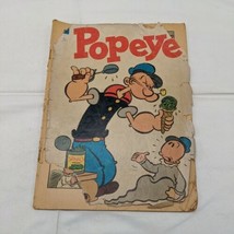 POPEYE #28 (Dell 1954) Front Cover Detacthed Vintage Comic Book The Sailor Man  - $17.81