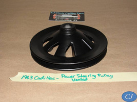 OEM 63 CADILLAC 390/429 ENGINE VENTED POWER STEERING PUMP PULLEY SINGLE ... - $197.99