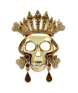 LO2407 - Gold White Metal Brooches with Top Grade Crystal  in Multi Color - $73.84 CAD