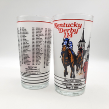Kentucky Derby Glass 1988 12 Oz Mint Julep Set 2 Churchill Downs Vintage 114th - £11.64 GBP