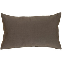 Sunbrella Coal Black 12x19 Outdoor Pillow, with Polyfill Insert - £39.50 GBP