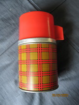 1955 Aladdin &#39;Best Buy&#39; Thermos Bottle #WM90C - Red Plaid , complete wit... - £19.65 GBP