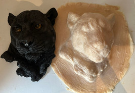 Latex Mould To Make This Panther Face Wall Plaque. - £25.54 GBP