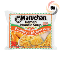 6x Bags Maruchan Instant Picante Chicken Ramen Noodles | 3oz | Ready in 3 Minute - £11.22 GBP