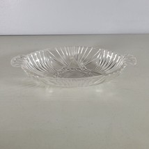 Anchor Hocking Pickle Dish Ruffled Pressed Glass 8.5”x 4&quot; - £7.75 GBP