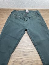 True Religiion Green Denim Jeans Men's Size 27X29 KG JD - $24.74