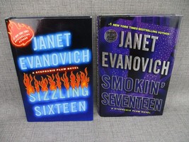 Stephanie Plum Book Lot Sizzling Sixteen Smokin&#39; Seventeen 16 17 HC Stickers - £7.46 GBP