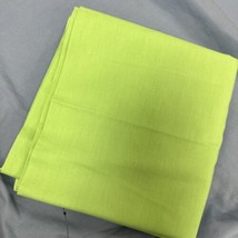 Vintage Lime Green Solid Cotton Quilting &amp; SEW/CRAFT Fabric 2 2/3 Yd X 30” - £10.12 GBP